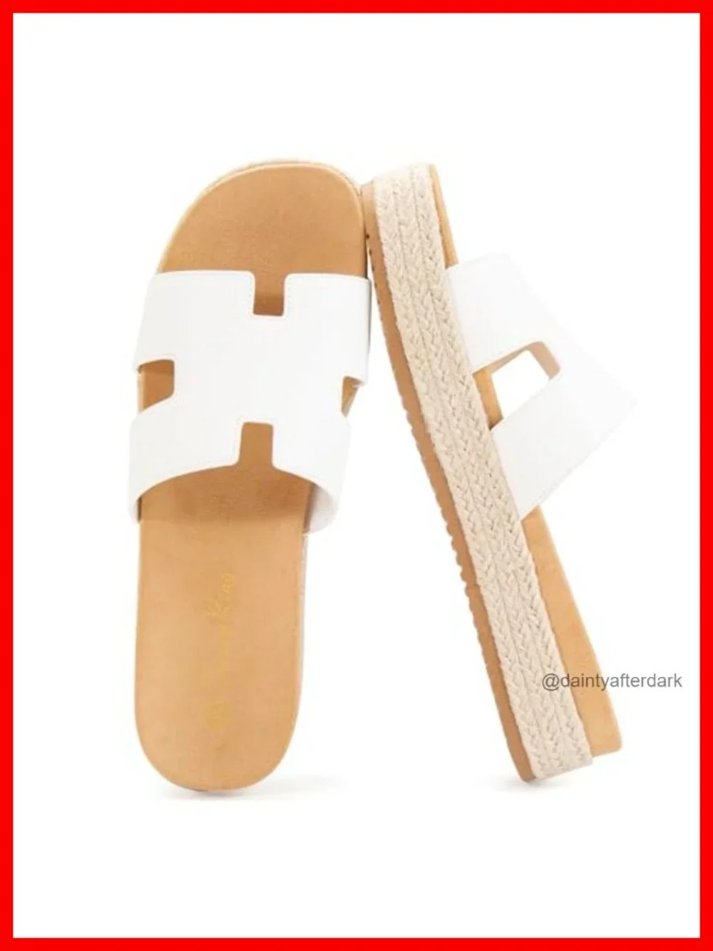 Women's Platform Wedge H-Band Espadrilles Sandals Slip-On Open Toe Beach Summer